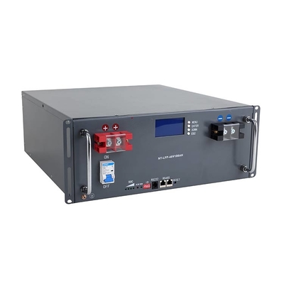Lithium-Batterie 48V der Telekommunikations-100Ah phosphatieren Satz der Batterie-Lifepo4 mit LCD-Bildschirm