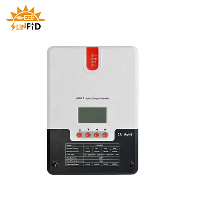 Solarenergie-Prüfer TTL RS485 BT 60A 12V Powerwall Lithium-Batterie-24V 48V LCD