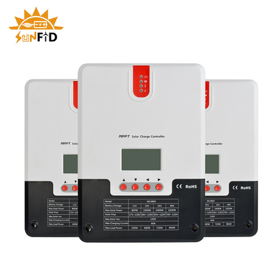 Solarenergie-Prüfer TTL RS485 BT 60A 12V Powerwall Lithium-Batterie-24V 48V LCD