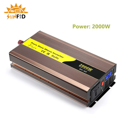 12V Sinus-Wellenkraft-Inverter DC des Volt-2000w reines zu Wechselstrom 110V 220V