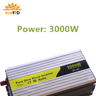 24V 48V 3000 Watt-reiner Sinus-Wellen-Inverter 12 Volt DC zu Solarenergie Wechselstroms 110V 220V