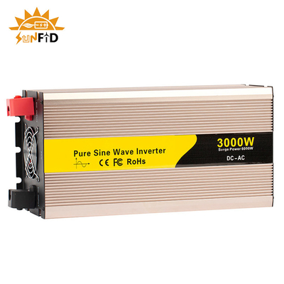 24V 48V 3000 Watt-reiner Sinus-Wellen-Inverter 12 Volt DC zu Solarenergie Wechselstroms 110V 220V