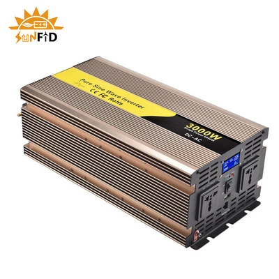 24V 48V 3000 Watt-reiner Sinus-Wellen-Inverter 12 Volt DC zu Solarenergie Wechselstroms 110V 220V