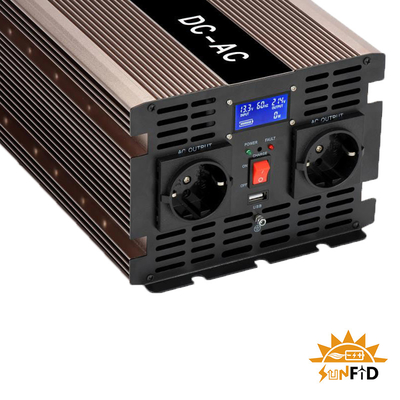 24V 48V 3000 Watt-reiner Sinus-Wellen-Inverter 12 Volt DC zu Solarenergie Wechselstroms 110V 220V