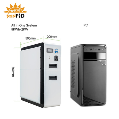 Wohnspeicher-System 2kw 2.5kwh der energie-1kw weg von der Gitter-Batterieanlage