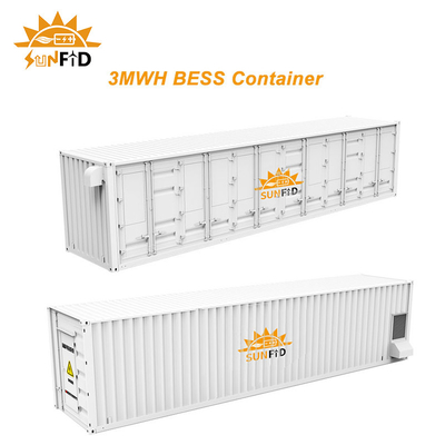 3MWH 20Ft Container-Energiespeichersystem, kommerzielles BESS-Batteriespeichersystem