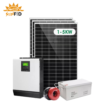 2KW weg vom Gitter-Solarenergie-System für Haupt-Sonnenkollektor-photo-voltaisches System 12V 400Ah