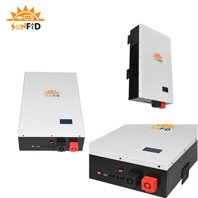 des an der Wand befestigten Hauptlanges Zyklusleben Notstromversorgung durch Batterien-Systems 51.2V 100Ah LiFePO4
