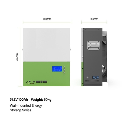 Batterie-Hauptenergie-Speicher-Systeme des Gestell-Berg-Wohnenergie-Speicher-System-48v 100ah Lifepo4