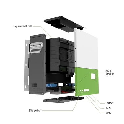 Batterie-Hauptenergie-Speicher-Systeme des Gestell-Berg-Wohnenergie-Speicher-System-48v 100ah Lifepo4