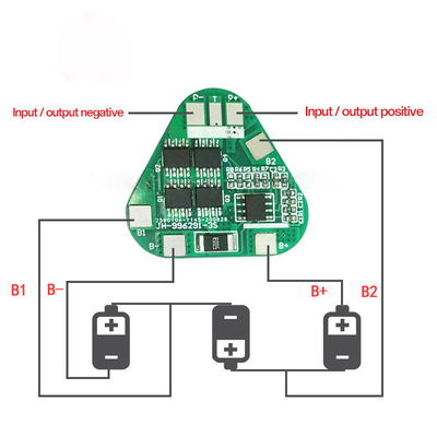 balancierende Versammlungs-PWB 12V 100Ah 18650 BMS 3s 10A für Lithium-Batterie