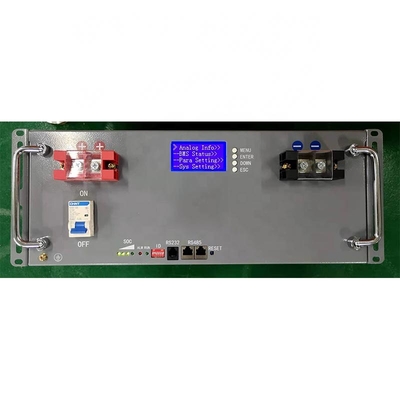 Lithium-Batterie 48V der Telekommunikations-100Ah phosphatieren Satz der Batterie-Lifepo4 mit LCD-Bildschirm