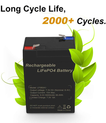 Lithium-Batterie 6Ah Lifepo4 Talentcell des Motorrad-6V wieder aufladbar