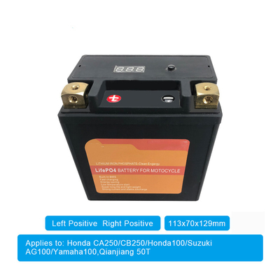 Lithium-Batterie 4AH 12V auf Motorrad mit BMS Starter Stopp Batteries